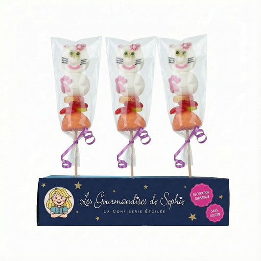 Brochette guimauve Chat