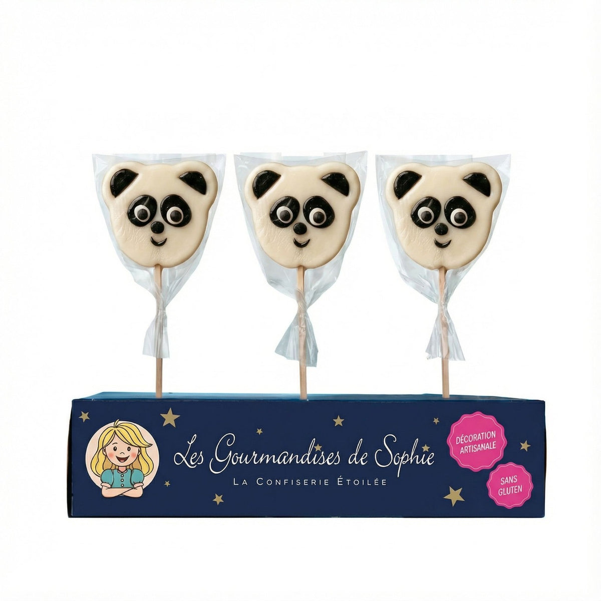 Sucette sucre cuit Panda