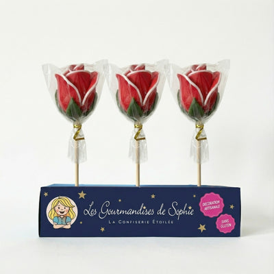 Sucette sucre cuit Rose