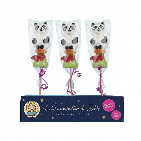 Brochette guimauve Panda