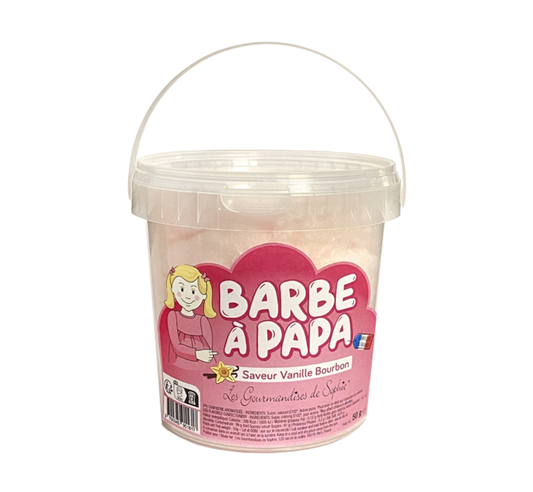 Seau Barbe à Papa Vanille naturelle de Bourbon 50 g