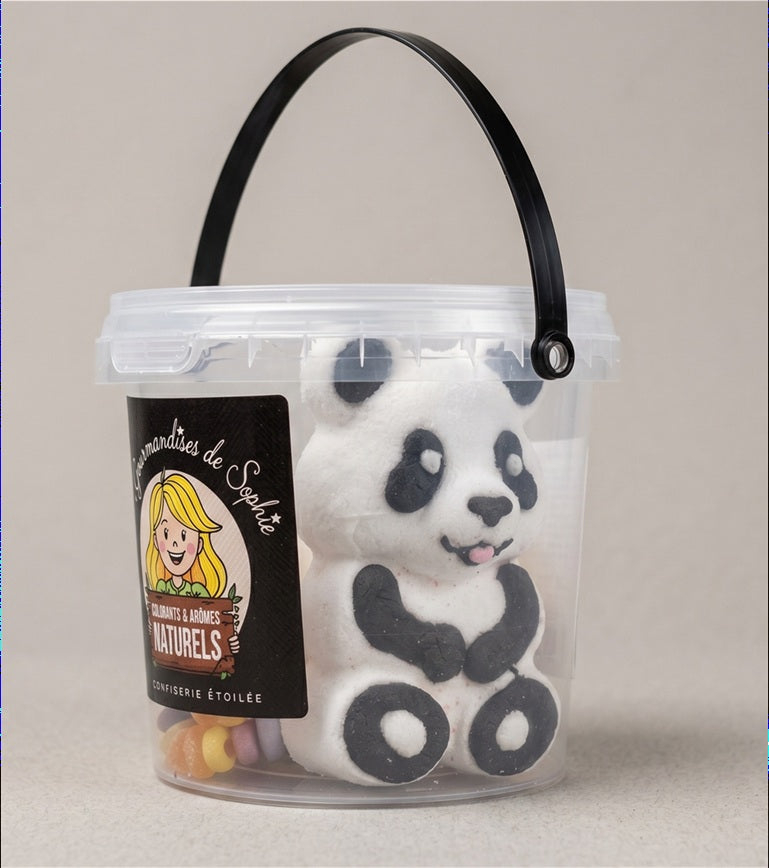 Seau 2 Pandas Guimauve 150 g