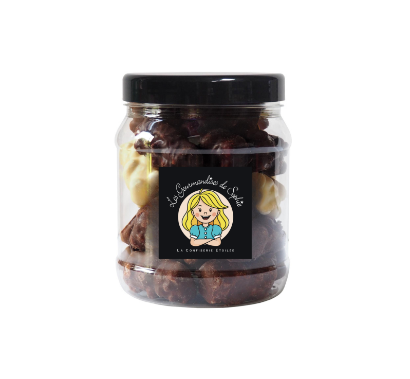Bocal 1 L Oursons 3 chocolats 350 g