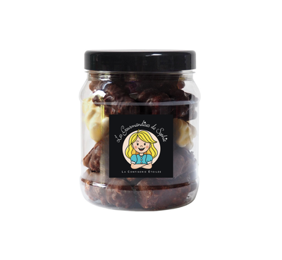 Bocal 1 L Oursons 3 chocolats 350 g